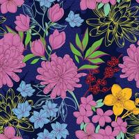 Seamless Floral Pattern in vector. vector