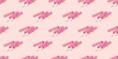Seamless Pattern Retro Wild West Dynamite Bachelorette Party Background vector