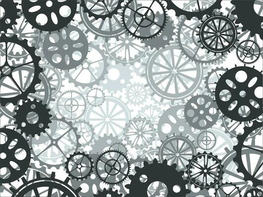 Cogwheel background in vector. Gear