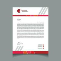 Vector professional creative letterhead template design for your business