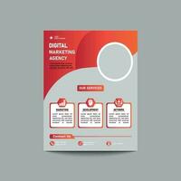 Vector vertical business flyer template