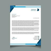 Vector professional creative letterhead template design for your business