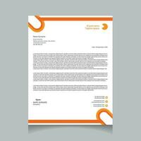 Vector professional creative letterhead template design for your business