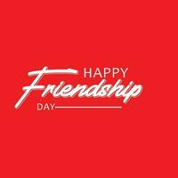 Happy  Friendship Day Typography Design vector