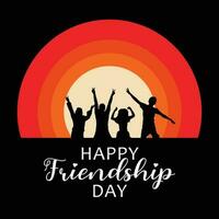 Happy Friendship Day Post Design vector