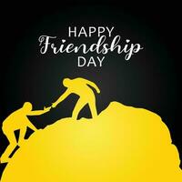 Happy Friendship Day Post Design vector