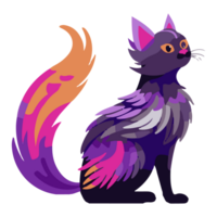 Cute cat. cartoon style. png
