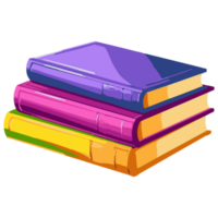 Books stacks and piles for study. ai generative png