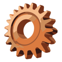 Cogwheel gear, setting symbol. ai generative png