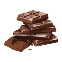 Chocholate icon cartoon ai generative png