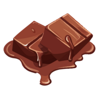 chocolat icône dessin animé ai génératif png