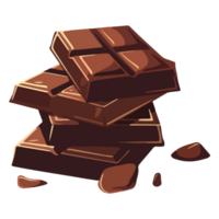 Chocholate icon cartoon ai generative png