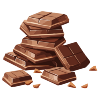 Schokolade Symbol Karikatur ai generativ png