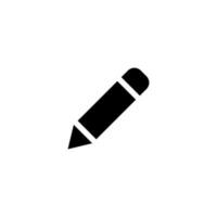 pencil sign symbol vector