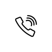 telephone sign symbol vector