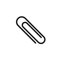 paperclip sign symbol vector