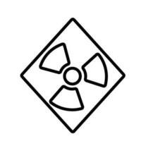 science radiation sign symbol vector