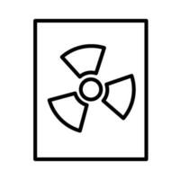 science radiation sign symbol vector