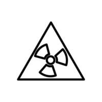 science radiation sign symbol vector