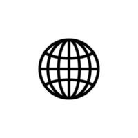 globe sign symbol vector