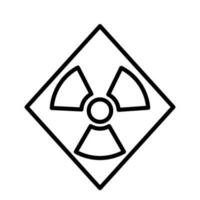 science radiation sign symbol vector