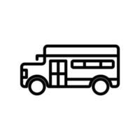 school bus sign symbol vector