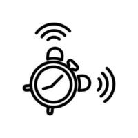 alarma reloj firmar símbolo vector