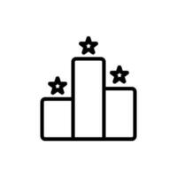 trophy podium sign symbol vector