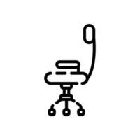 oficina silla firmar símbolo vector
