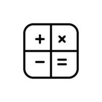 calculator sign symbol vector