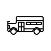 colegio autobús firmar símbolo vector