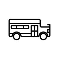 school bus sign symbol vector