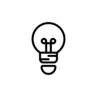 bulb lamp sign symbol vector