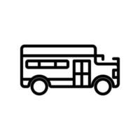 school bus sign symbol vector