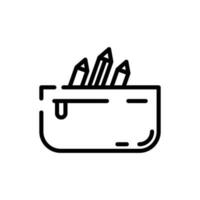 pencil case sign symbol vector