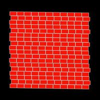 red bricks arrangement illustration vector