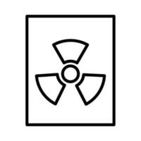 science radiation sign symbol vector