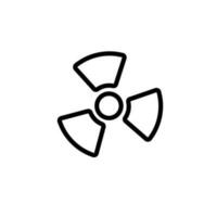 science radiation sign symbol vector