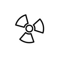 science radiation sign symbol vector