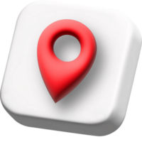 Checkmark icon. Approvement concept. Geolocation map mark, point location. 3d cartoon illustration. png