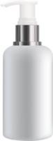 cosmético botella con dispensador para jabón y productos cosméticos. Bosquejo de embalaje para líquidos. 3d ilustración png
