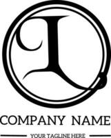 l inicial logo para fotografía y otro negocio. sencillo logo para nombre vector
