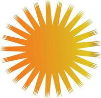 Sunburst. Vector illustration. Isolated on a white background.