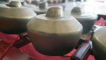 GAMELAN. Indonesian Javanese musical instrument. photo