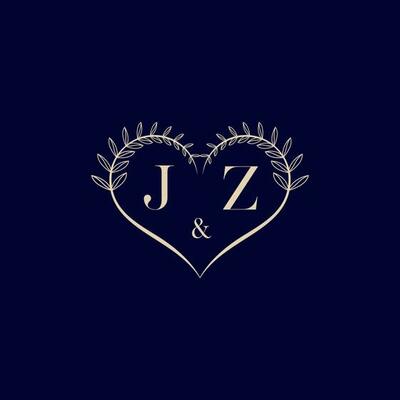 J♡LOVE jz-floral-love-shape-wedding-