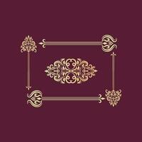 Flourish borders, decorative vintage frames and borders floral frame, Ornamental design lace borders and corners Vector