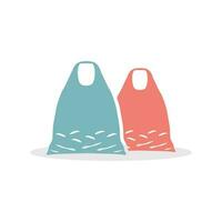 Plastic Bag Isolated, used plastic bags vector