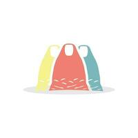 Plastic Bag Isolated, used plastic bags vector