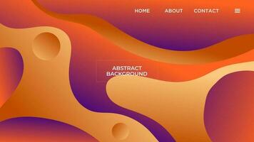 ABSTRACT BACKGROUND ELEGANT GRADIENT ORANGE SMOOTH COLOR DESIGN VECTOR TEMPLATE GOOD FOR MODERN WEBSITE, WALLPAPER, COVER DESIGN