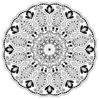 flor mándala Clásico decorativo elementos. oriental patrón, vector ilustración. islam, otomano motivos colorante libro página